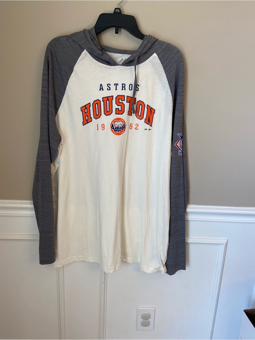 Majestic Houston Astros Hooded Tee- 2X- NWOT- Sports, Baseball, MLB‎